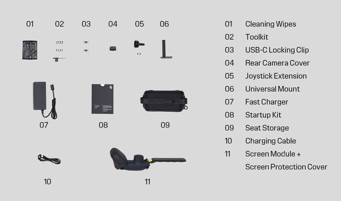 Accessories — Strutt ev¹e -Performance Everyday Vehicle(Pre-Order)