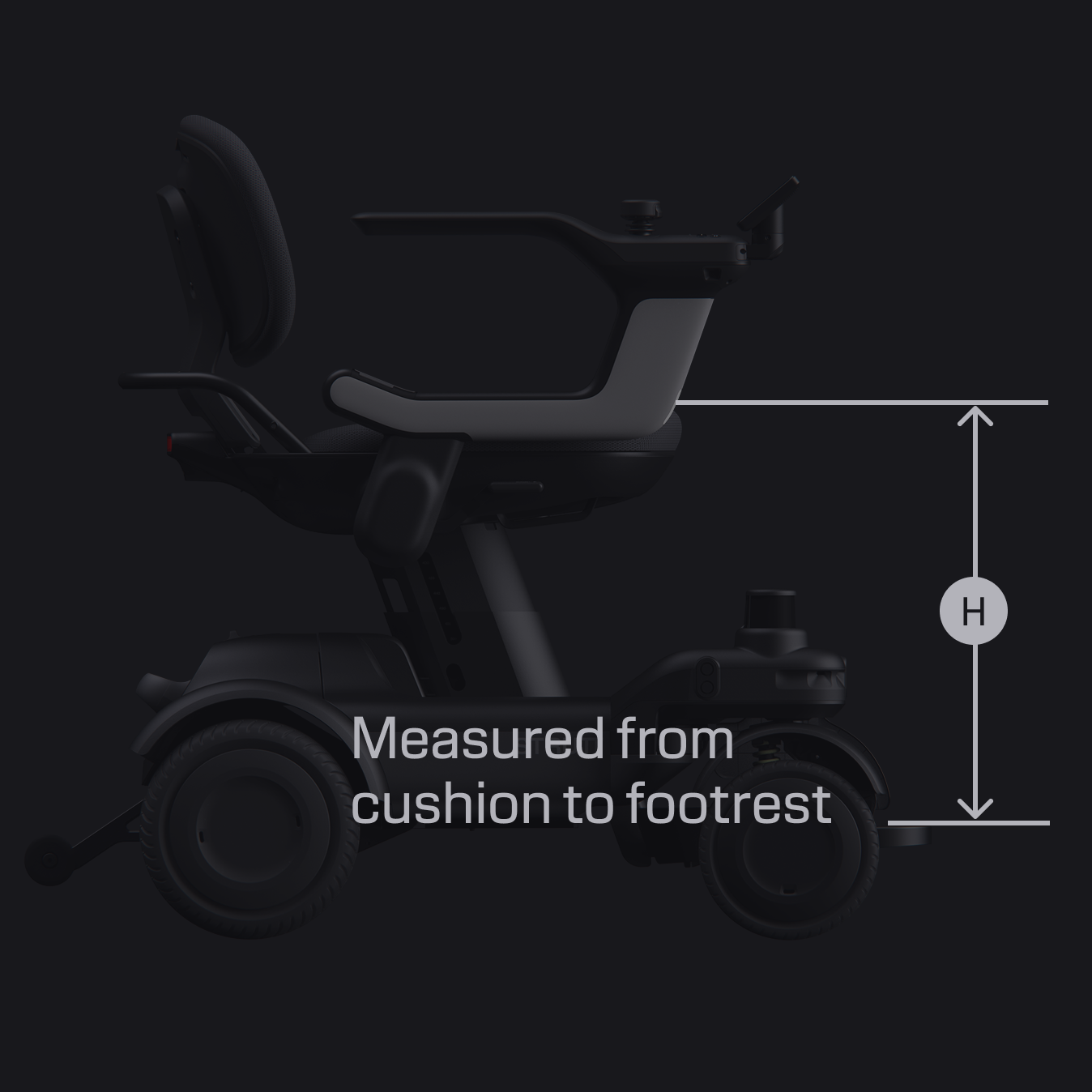 Seat height diagram