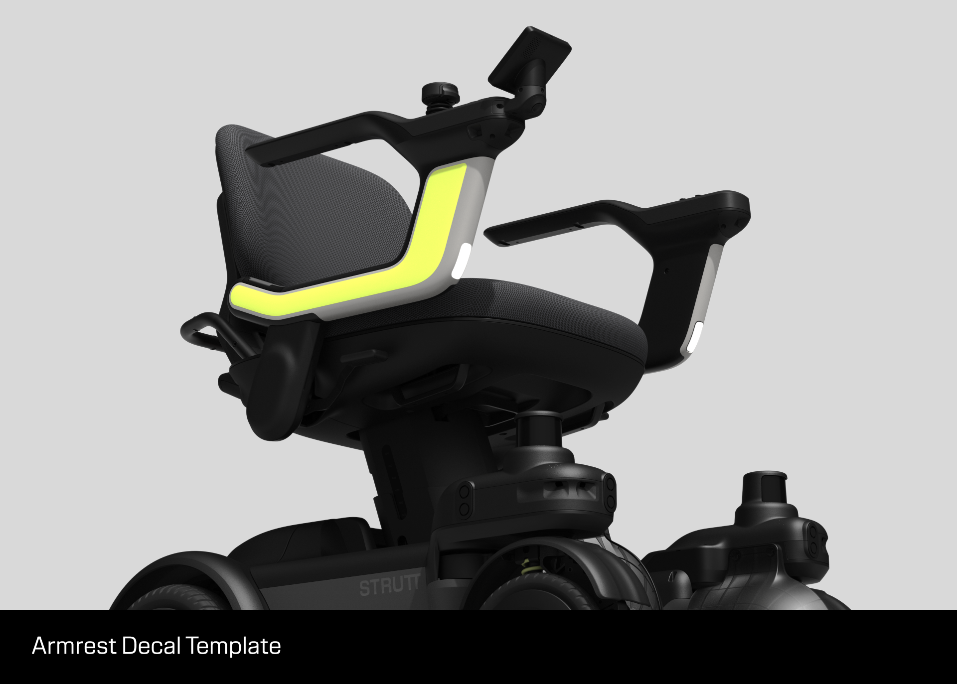 Armrest sticker example